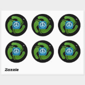 feetpeace™ Round-Aufkleber Runder Aufkleber (Blatt)