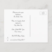 Fegen Sie ihre Füße Bridal Dusche laden Postkarten (Rückseite)