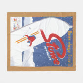 Fegendes S - Es gibt immer Schneepromo-Plakat Fleecedecke (Vorderseite (Horizontal))