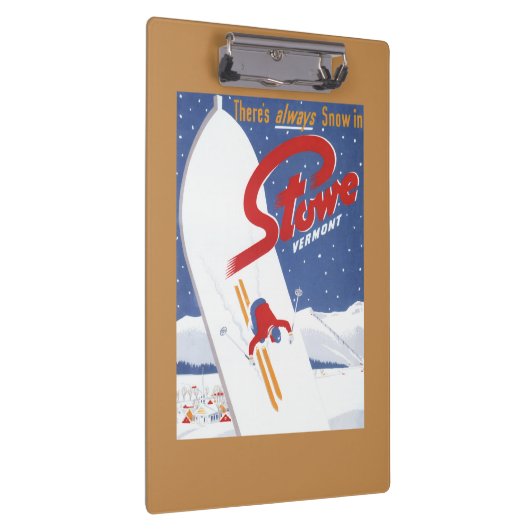 Fegendes S - Es gibt immer Schneepromo-Plakat Klemmbrett (Rechts)