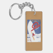 Fegendes S - Es gibt immer Schneepromo-Plakat Schlüsselanhänger (Vorderseite links)