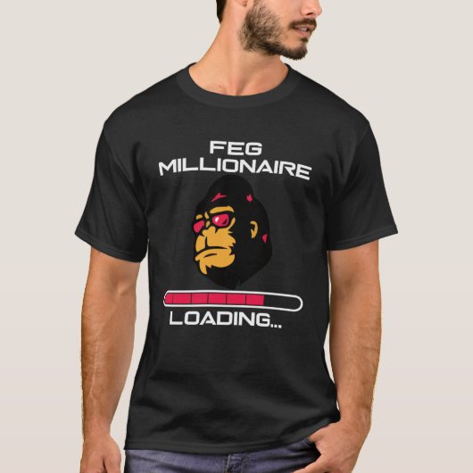 FegToken Millionaire Feg Hodl Crypto Cryptocurrenc T-Shirt (Vorderseite)