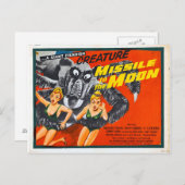 FEHLEN AN DER MONDPOSTKARTE POSTKARTE (Vorne/Hinten)