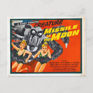 FEHLEN AN DER MONDPOSTKARTE POSTKARTE