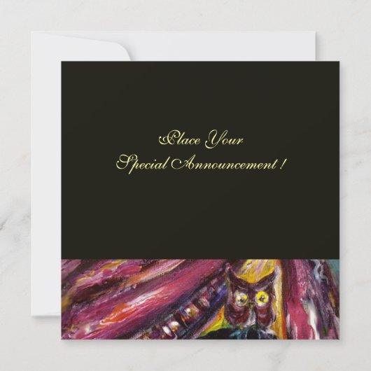 FEHLEN/ Mysteriöse Maske mit Tricorn Kostüm Party Einladung (Rückseite)