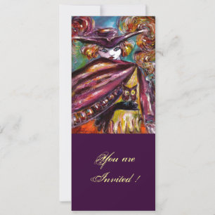 FEHLEN/ Mysteriöse Maske mit Tricorn Kostüm Party Einladung