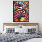 FEHLEN / Mysteriöse Maske mit Tricorn und Eule Leinwanddruck (Insitu (Schlafzimmer))