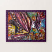 FEHLEN / Mysteriöse Maske mit Tricorn und Eule Puzzle (Horizontal)