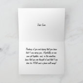 **FEHLEN SIE** & IMMER *DENKEN SIE* KARTE (Innenseite)