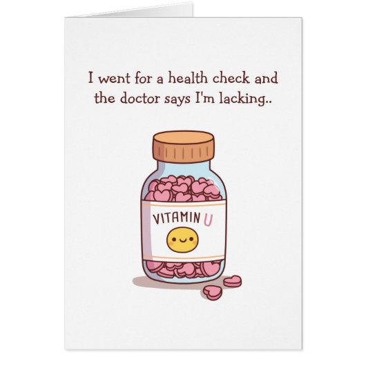 Fehlen von Vitamin U Funny Valentinstag (Vorne)