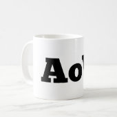 Fehlen Wachs-/"AoW" Logo Kaffee-Tasse Kaffeetasse (Vorderseite Links)