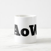 Fehlen Wachs-/"AoW" Logo Kaffee-Tasse Kaffeetasse (Mittel)