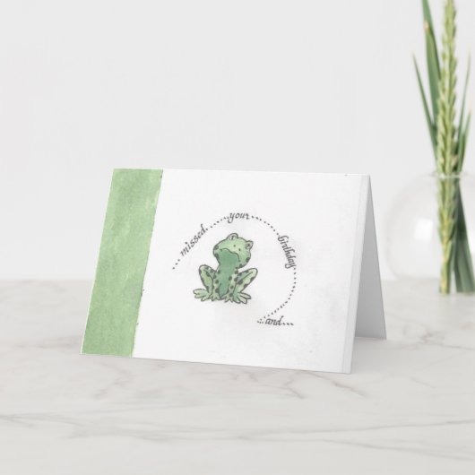 Fehlende Geburtstagskarte Karte (Vorderseite)