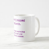 Fehlende Kirchen-Tasse Kaffeetasse (VorderseiteRechts)
