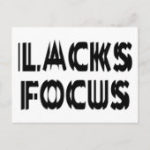 Fehlender Fokus Postkarte (Vorderseite)