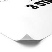 Fehlender gesunder Menschenverstand weit über 3 En Poster (Ecke)