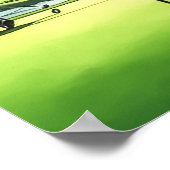Fehlender Putt - Golf Art Print Poster (Ecke)