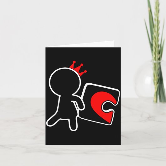 Fehlendes Ece Herz Puzzle Paar passend Valentinsta Karte (Vorderseite)