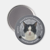 Fehlendes Foto über die Messung des Cat Memorial Magnet (Vorderseite/Rückseite)