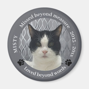 Fehlendes Foto über die Messung des Cat Memorial Magnet