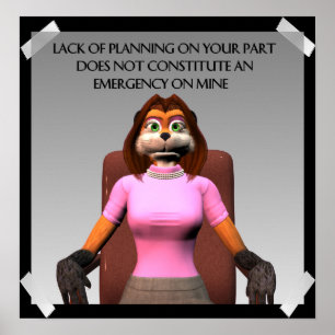 Fehlendes Planungspaket Poster