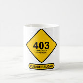 Fehler 403: Demokratie verboten Kaffeetasse (Mittel)