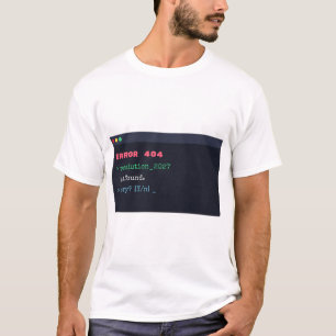 Fehler 404 Auflösung nicht gefunden Lustiges neues T-Shirt