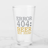 Fehler 404 Bier wurde nicht gefunden Glas (Vorderseite)