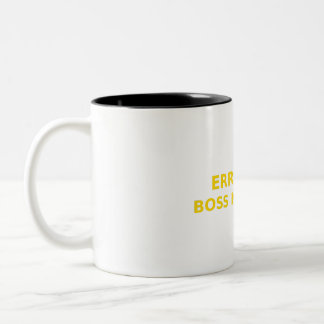 Fehler 404 Chef nicht gefunden Lustiger Unternehme Zweifarbige Tasse