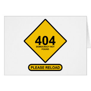 Fehler 404: Demokratie wurde nicht gefunden