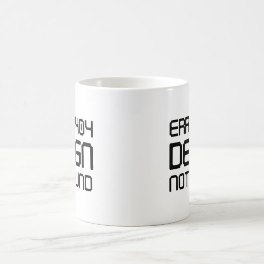 Fehler 404 Design wurde nicht gefunden Kaffeetasse (Mittel)