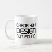 Fehler 404 Design wurde nicht gefunden Kaffeetasse (Links)