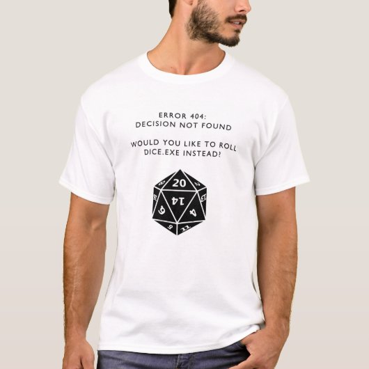 Fehler 404: Funny quote T-Shirt (Vorderseite)