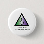 Fehler 404 Genderqueer Button (Vorderseite)