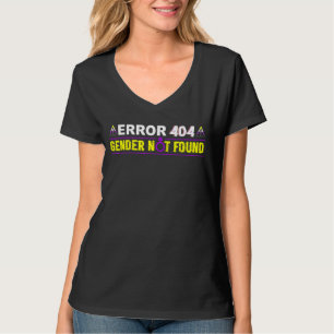 Fehler 404 Geschlecht wurde nicht als binäre Flag- T-Shirt