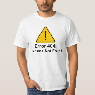Fehler 404 Halloween-Kostüm wurde nicht gefunden T-Shirt