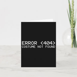 Fehler 404 Kostüm Halloween Programm nicht gefunde