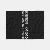 Fehler 404 Kostüm Halloween Programm nicht gefunde Fleecedecke (Vorderseite (Horizontal))