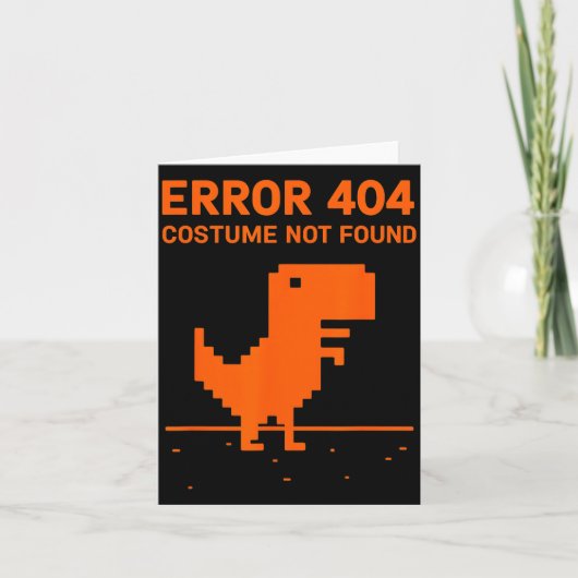 Fehler 404 Kostüm nicht gefunden Lustiger Programm (Vorderseite)