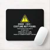 Fehler 404 Kostüm nicht gefunden Lustiges Hallowee Mousepad (Mit Mouse)