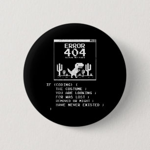 Fehler 404 Kostüm wurde nicht gefunden Button