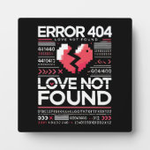 Fehler 404 Liebe nicht gefunden, Funny Anti-Valent Fotoplatte (Vorderseite)