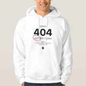 Fehler 404 - Liebe nicht gefunden | Funny Minimali Hoodie (Vorderseite)
