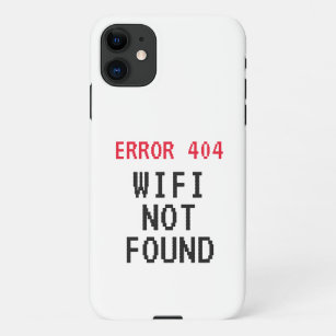 Fehler 404 meme Wifi nicht gefunden lustige iPhone iPhone 11 Hülle