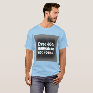 Fehler 404 Motivation nicht gefunden - Edgy Glitch T-Shirt