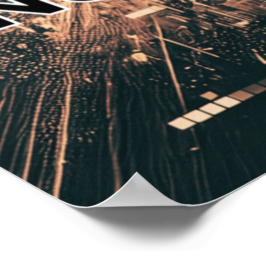 FEHLER 404: Motivation nicht gefunden Kupferfarbe Poster (Ecke)