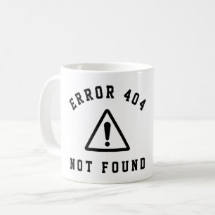 FEHLER 404 - NICHT GEFUNDEN - FUNNY WEB DEVELOPER KAFFEETASSE