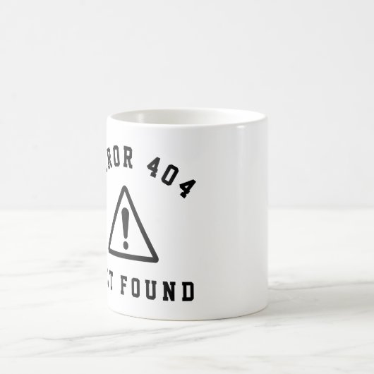 FEHLER 404 - NICHT GEFUNDEN - FUNNY WEB DEVELOPER KAFFEETASSE (Mittel)