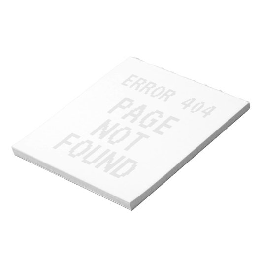 Fehler 404 Seite Das Logo für das Memo wurde nicht Notizblock (Rotiert)