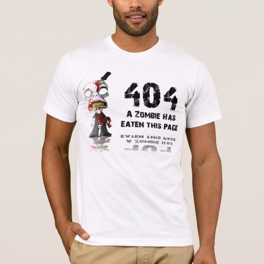 Fehler 404, Seite wird nicht gefunden T-Shirt (Vorderseite)
